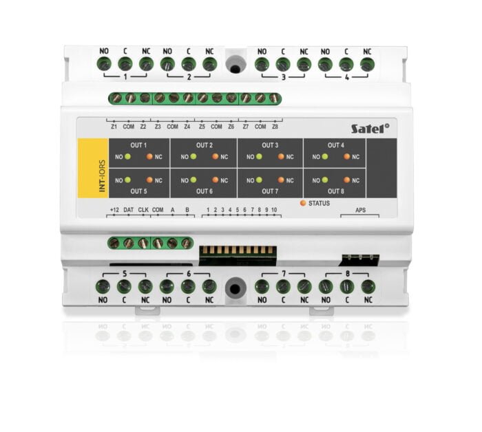 Satel DIN Rail Zone and Output Expansion Module