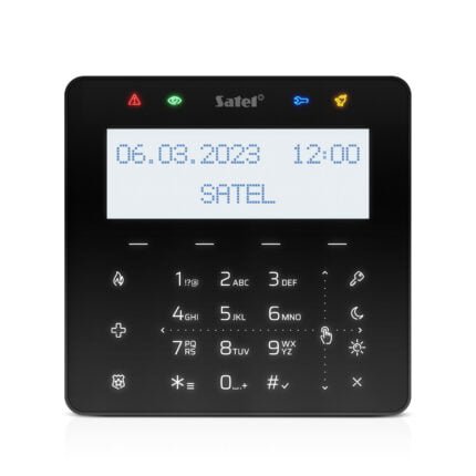 Satel LCD Keypad with Touch Buttons and Card Reader